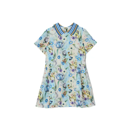 Платье Burberry для детей светлый кремовый детское