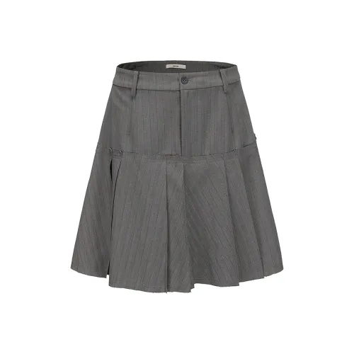 INITIAL Повседневные короткие юбки Женские Серый