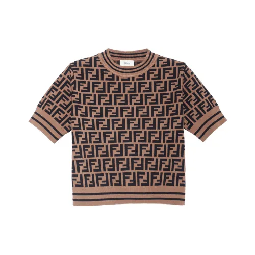 FENDI Коричневый Kids Свитеры