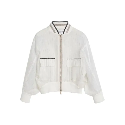 Brunello Cucinelli Белый Kids Куртки