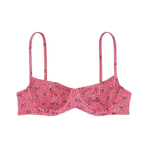 Victoria's Secret Розовый BY FRANKIES BIKINIS Курослеп Бикини Топ LL Бикини Женские Красный
