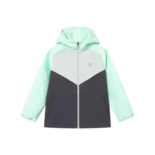 XTEP Куртка Ярко-зеленый Железно-серый Подростки