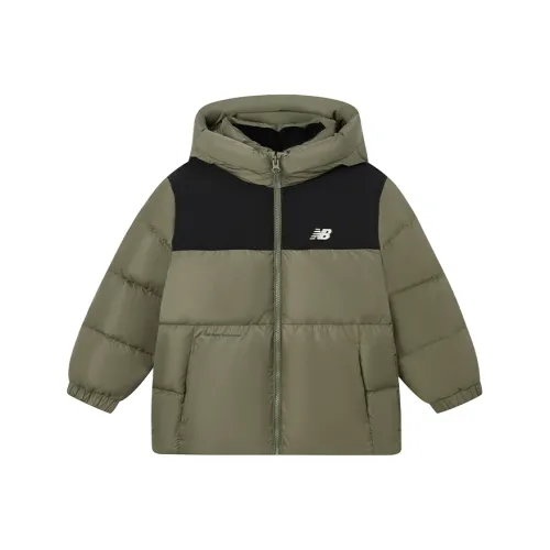 New Balance совместный бренд Пуховик Армейский зеленый Подростки