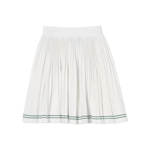 LACOSTE SS25 Повседневные короткие юбки Женские Белые