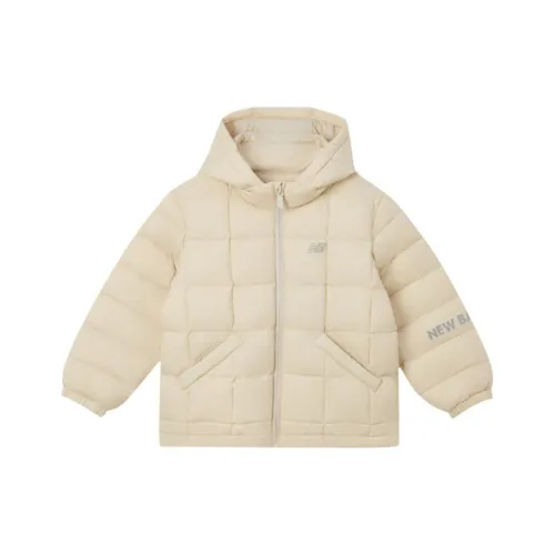 New Balance совместный бренд Пуховик Светло-бежевый для детей 3-7 лет