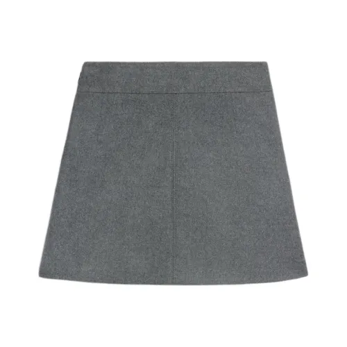 CELINE SS25 Повседневные короткие юбки Женские Смешанный серый