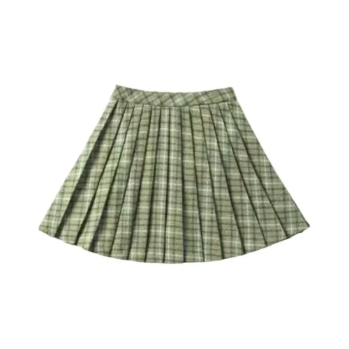 DEAR DEER PUFF Повседневная короткая юбка женская шерстяная юбка