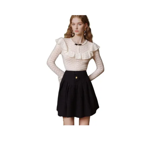 JORYAweekend Повседневные короткие юбки Женские Черный