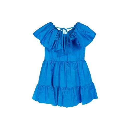 MSGM Детское платье небесно-голубого цвета для подростков