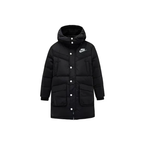 nike Пуховик Глубокий Черный Подростки