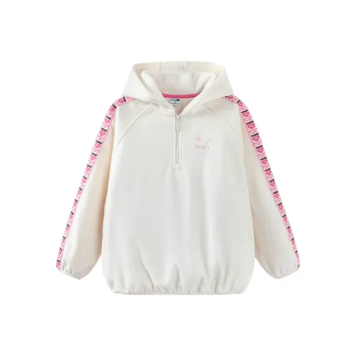 PUMA Толстовка Молочно-белая 10501 Детские Толстовки
