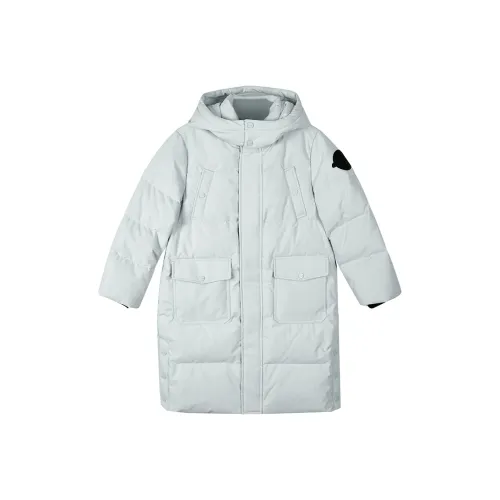 Skechers Kids Пуховик устрично-серого цвета для подростков