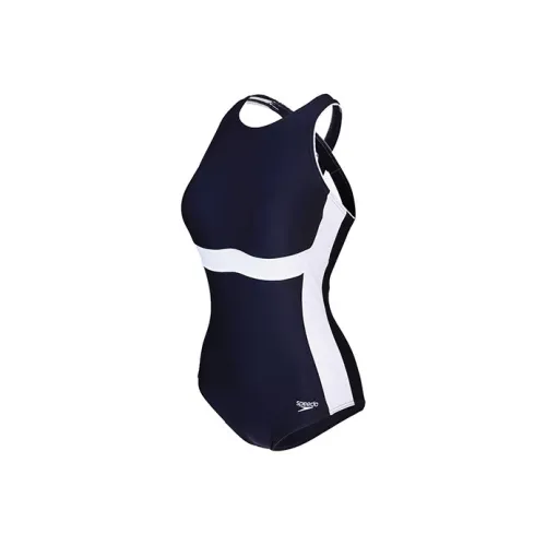 Speedo Темно-синий/Белый Женские Ван-Пис Купальники