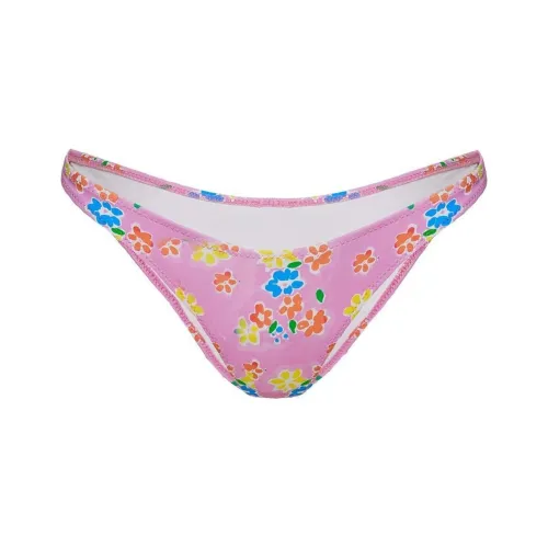 PRINCESS POLLY LOVE LETTERS HIGH CUT CHEEKY BIKINI BOTTOMS Плавки Женские Розовые цветы Розовые цветы
