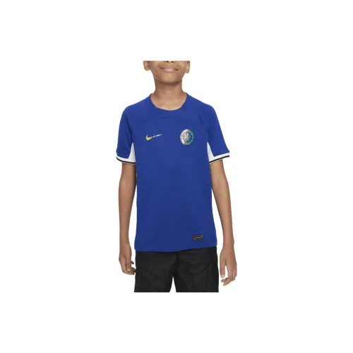 nike Chelsea F.C. 2023 24 Stadium Дом T-Shirt Blue Детский