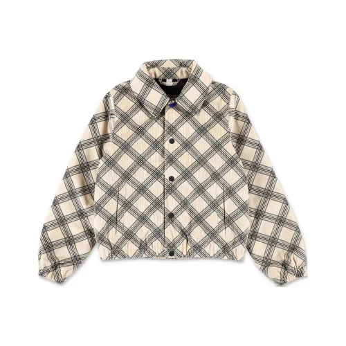 Burberry Куртки и Пальто Осенний-Зимний 2024 Бежевый Черный Детский