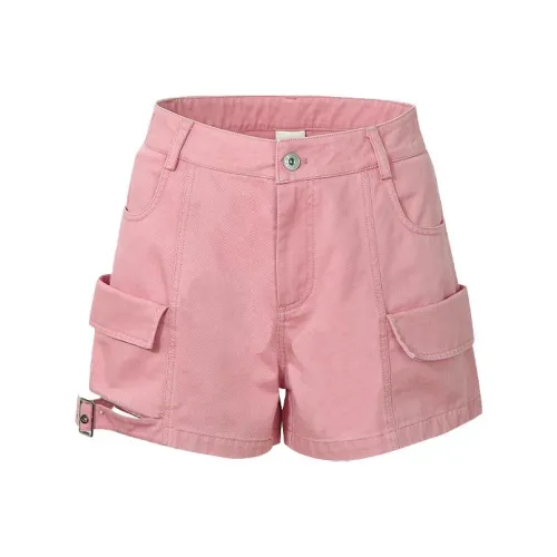 Guuka Hero Шорты карго Женские Розовые