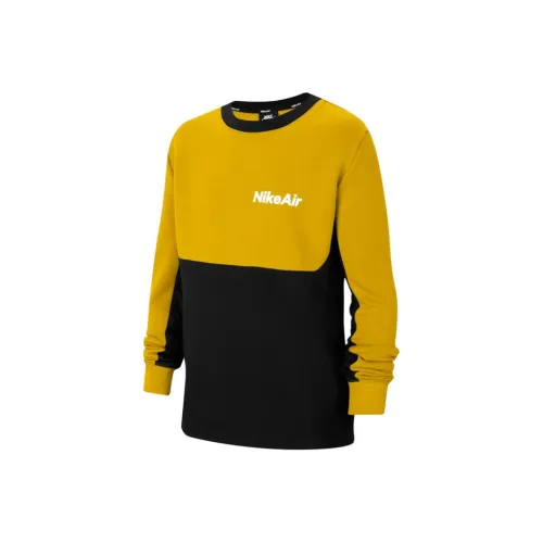 Nike Толстовка Air Черный Желтый Подростки