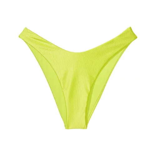 Victoria's Secret Розовый Бразильский Бикини Низ Limelight Плавки Женские Желтый