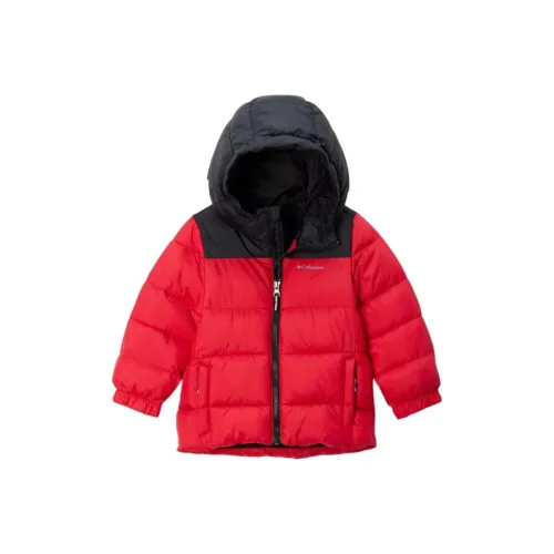 Columbia Puffect Куртки и Пальто Красный Черный Для Младенцев и Детей дошкольного возраста