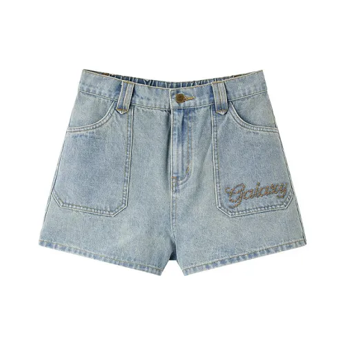 LEDIN Светло-синий деним Женские джинсовые шорты