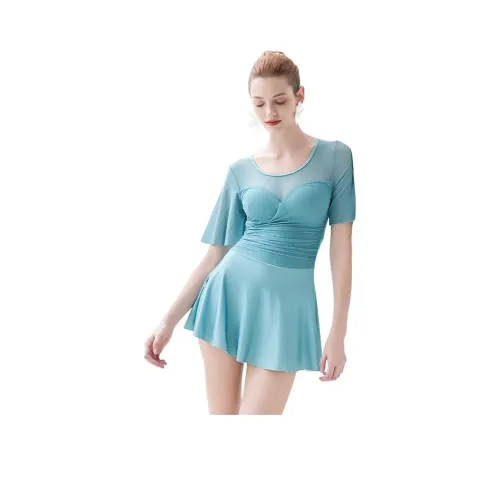 ZOKE One Piece Купальник Женский Светло-Серый Зеленый