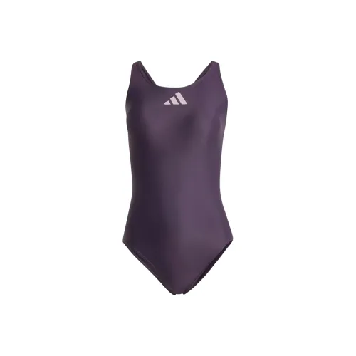 Adidas 3 Bar Logo Купальник One-Piece Купальник Женский Фиолетовый