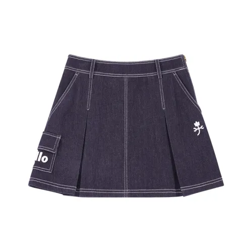 CASTELBAJAC Повседневные короткие юбки Осенние Женские Темно-синие