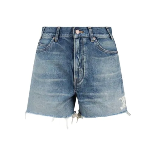 CELINE Джинсовые шорты Женские Blue