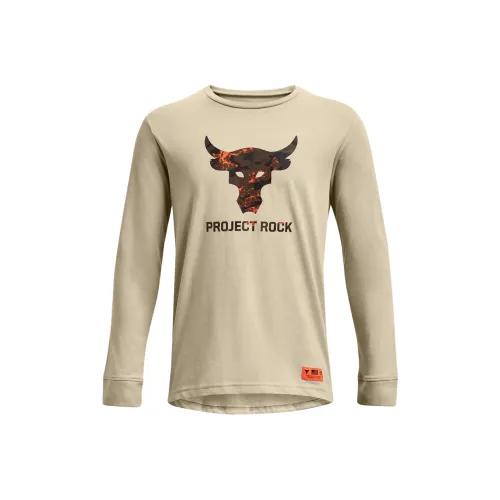Under Armour T-рубашка детская одежда Project Rock Veterans Day хаки детская