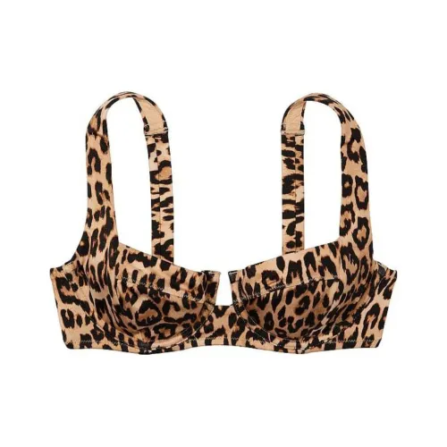 Victoria's Secret Розовый Mix Match Full Coverage Бикини Топ L Бикини Женские Леопардовый принт