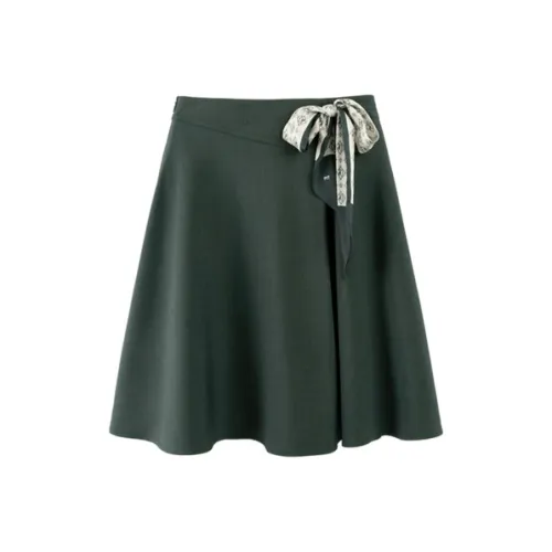 Pit Повседневный Длинный Юбка Женские Яшмовый