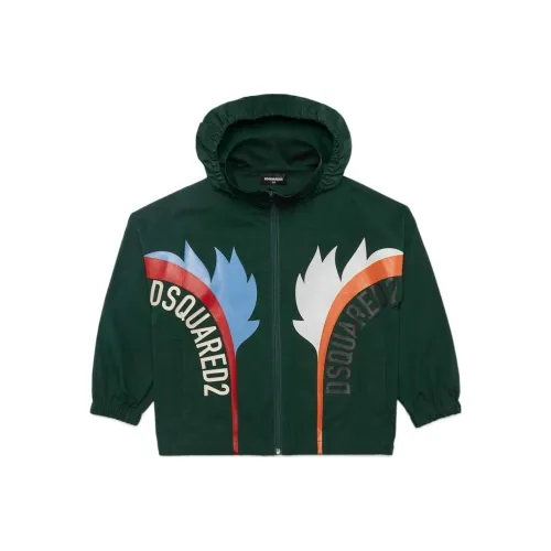 DSQUARED 2 Куртки Пальто Детская одежда Junior Толстовка Спортивная Edtn. 09 Зеленый Детский