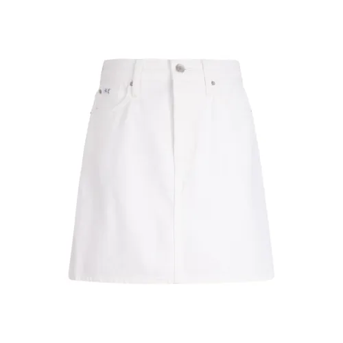 Calvin Klein Джинсовые короткие юбки Женские Белый Деним