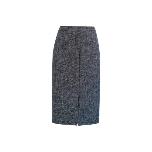 ROEYSHOUSE Повседневная длинная юбка женская темно-серый