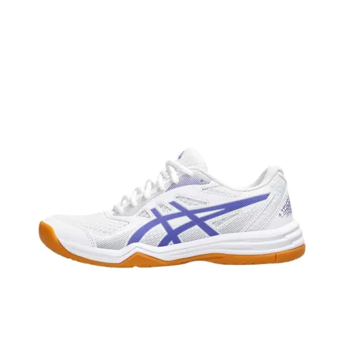 Asics Гель UPCOURT 5 Low Топ Беговые кроссовки Женские Белый Синий
