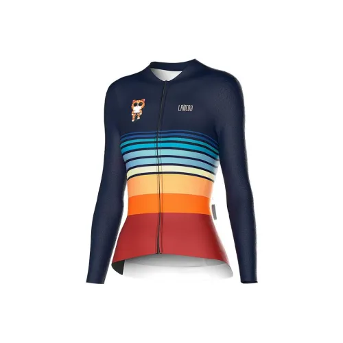 LAMBDA Велосипедная одежда Женская Полосатая Кошка