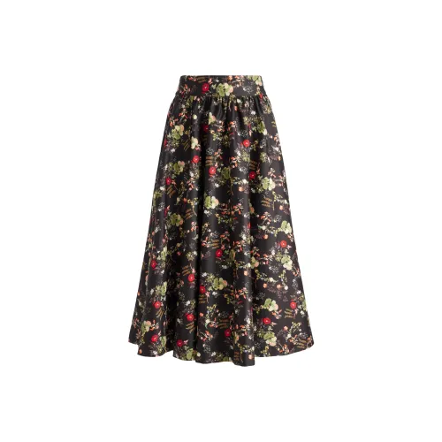 ALICE+OLIVIA FW24 Повседневная длинная юбка женская многоцветная