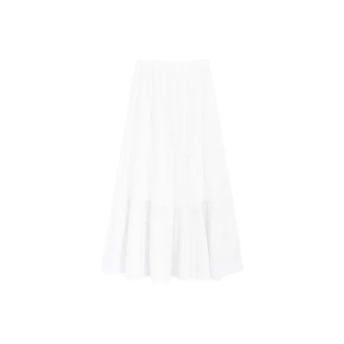 SNZX Повседневный Длинный Юбка Женская Белая