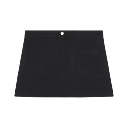 COURREGES Повседневные короткие юбки Женские Черный
