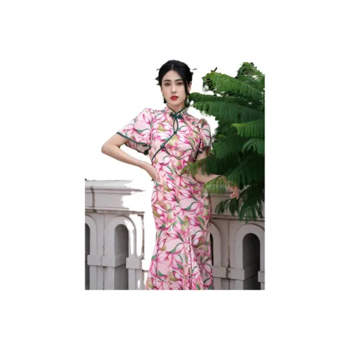 SIMEIZI Rosy Smile Женские Ципао