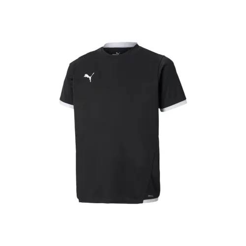 PUMA T-рубашка TeamLIGA для юных FOOTBALL JERSEY черного цвета для детей