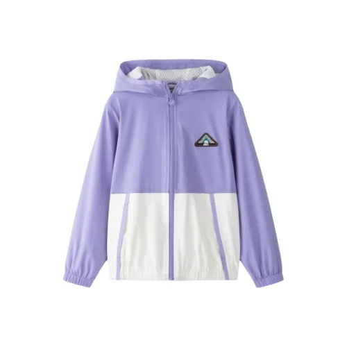 Asics Куртки и Пальто Фиолетовые Подростки
