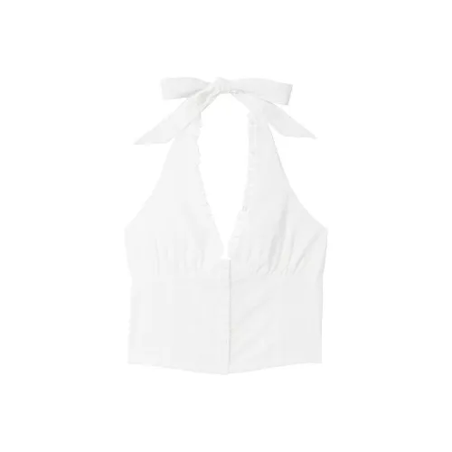 Victoria's Secret Розовый BY FRANKIES BIKINIS GABRIELA Люверс Халтер Топ WE Бикини Женские Белые