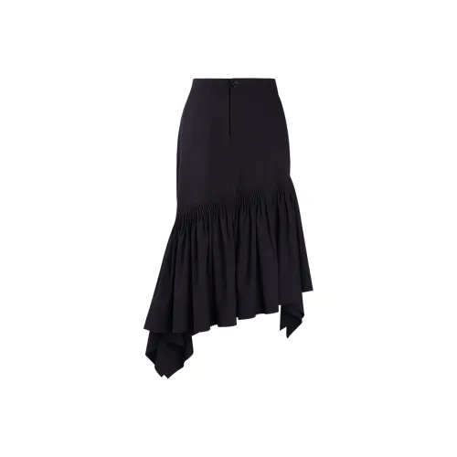 THE SEA LIFE Повседневный длинный юбка женский черный маг