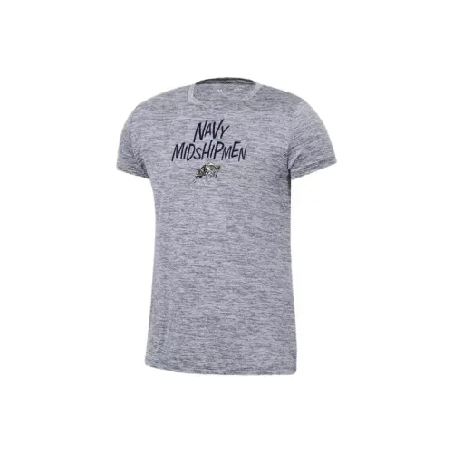 Under Armour Collegiate T-Shirt Детская одежда США Naval ACADEMY Серый Детский