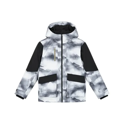 ERKE KIDS Пуховик Ледник Белый Джет Черный Подростки
