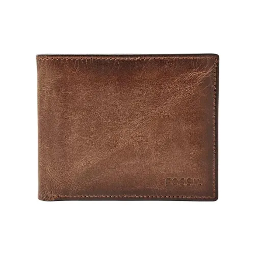 FOSSIL Кожа Кошелек Мужской Коричневый