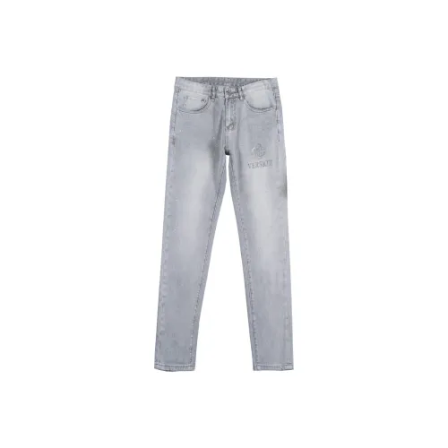 PRPK Светло-серые Унисекс Джинсы