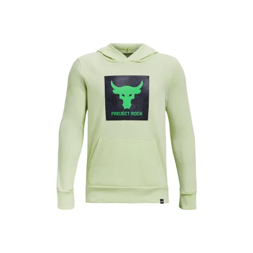 Under Armour Rival Fleece Детская одежда Project Rock Rival Fleece Theme Толстовка Зеленый Детский